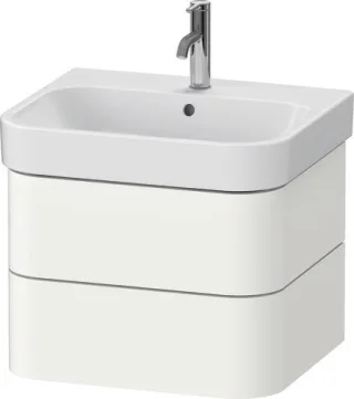 Duravit Happy D.2 Plus Waschtischunterbau wandhängend Weiß Seidenmatt 575x490x415 mm - HP43850363600 HP4385036360000