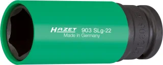 HAZET Kraft Steckschlüssel-Einsatz, Sechskant (1/2 Zoll) - 903SLG-22