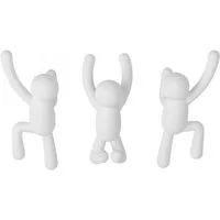Umbra Garderobenhaken Garderobenhaken Buddy 3er Set weiß