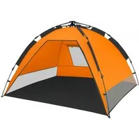 CampFeuer Strandmuschel Wurfzelt Strand UV50+, inkl. Tragetasche, Automatik Strandzelt, Personen: 3