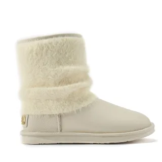 Fame Short White Ankle Boots