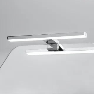 Koh-i-Noor Spiegelleuchte mit LED-Licht. Anbringung an der oberen Spiegelkante, 7909 7909