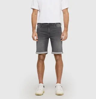 MAC - MAC JEANS - Jogn Bermuda, Light Sweat Denim grau - Gr. - 36