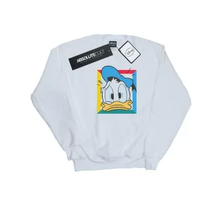 Disney - "Donald Duck Panicked" Sweatshirt für Herren (Weiß)