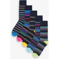 Next Kurzsocken Socken mit Streifenmuster, 5er-Pack (5-Paar)