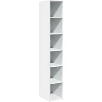 vidaXL Highboard Highboard Weiß 30x41x185 cm Holzwerkstoff (1 St)