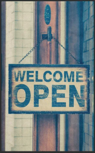 Fussmatte Welcome Open 7042 | Größe: 60 cm x 90 cm