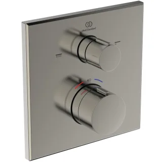 Ideal Standard Badethermostat UP Ceratherm C100 Rosette 157x157mm Silver Storm, A8588GN A8588GN