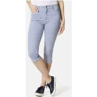 STOOKER WOMEN 7/8-Jeans Stripe Capri Skinny Fit Jeans Skinny Fit Casual Clean Wash Denim Jeans Magic Shape Effekt für Damen