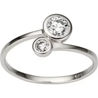 Firetti Fingerring Schmuck Geschenk Gold 333 Damenring Goldring Kreis rund, mit Zirkonia (synth)