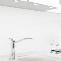 danario Küchenrückwand Folie selbstklebend - Matt - Spritzschutz Küche - versteift & robust