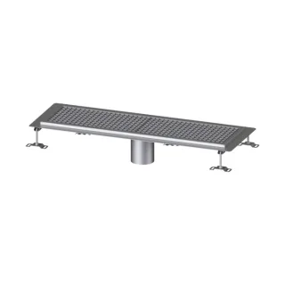 Kessel Ferrofix Kastenrinne 6030100 Edelstahl, 300x1047x60mm, Auslauf senkrecht