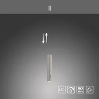JUST LIGHT Pendelleuchte ATTACH, Dimmfunktion, LED fest integriert, Warmweiß, Akkuleuchte, mobile Lichtlösung, Taschenlampe