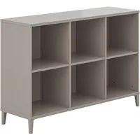 YUNY by PAIDI Sideboard BROTHER STU mit 6 offenen Fächern (B/H/T ca. 123x84x38cm, Taupe), stabiles und langlebiges Regal, geprüfte Qualität