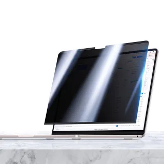 360° Magnetic Privacy Screen Film for Laptop 4-Way Anti Glare Matte Removable Anti Scratch Smudge Proof Computer Privacy