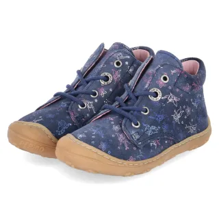 Pepino Schnürschuhe DOTS  Blau - Gr. 20 -  Echt Leder