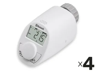 EQIVA Heizkörper-Thermostatkopf mit Bluetooth, 4 Stück