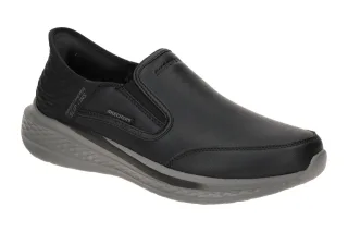 Skechers 205237 BLK Herren Slipper Schwarz Hands Free Air Cooled Memory Foam