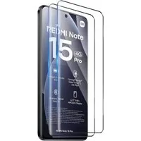 SmartUP Displayschutzglas 2X Schutzglas für Xiaomi Redmi Note 15 Pro 4G Panzerfolie Display 3D für Für Xiaomi Redmi Note 15 Pro 4G, 2 Stück, kompletter Rundumschutz
