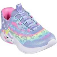 Skechers UNICORN DREAMS LIGHTS Slip-On Sneaker Glitzer,-Blinkschuh zum Schlupfen, Größenschablone zum Download