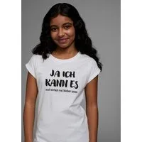KIDSWORLD T-Shirt Ja ich kann es ... Kurzarm, bequeme Passform, mit coolen Statements