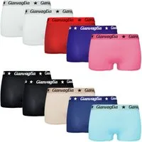Rungassi Boxer 10x Damen Boxershort Panty Unterhosen Baumwolle GVG-8037 XXL
