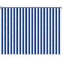 Rollo Außenrollo 90% UV-Block Blau-weiß gestreift 120 x 140 cm HDPE, vidaXL