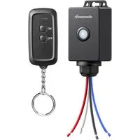 DEWENWILS Licht-Funksteuerung Funkschalter Außen, für Gartenbeleuchtung, Garagenbeleuchtung, Poolpumpen, Außenleuchten, 1-tlg., IP65 Wasserdicht