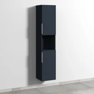 Sanipa 3way Hochschrank mit 2 Türen und 1 offenem Fach, Marine-Matt UP1151R