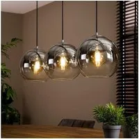 Liadomo Pendelleuchte Boise 3-flammig, ohne Leuchtmittel, Glasschirme mit stilvollem Farbverlauf, modern, E27