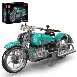 Mould King 23004 Technical Vintage American Cruiser Motorcycle Model Building Blocks Assembly Kit 1971PCS Brick Toy Coll