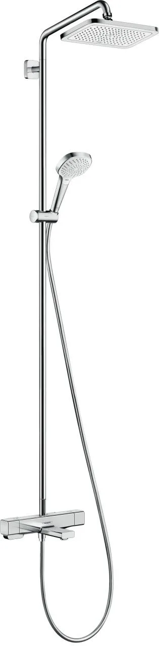 Hansgrohe Showerpipe Croma E 280 1jet chrom mit Wannenthermostat, 27687000 27687000