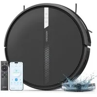 AIRROBO Nass-Trocken-Saugroboter G60 Saugroboter mit Wischfunktion, 3-in-1 Kehren & Saugen & Wischen, 45 W, 120 min Laufzeit, App & Sprachsteuerung, für Tierhaare & Hartböden, 4000 Pa starke Saugkraft,intelligente Gyroskop-Navigation