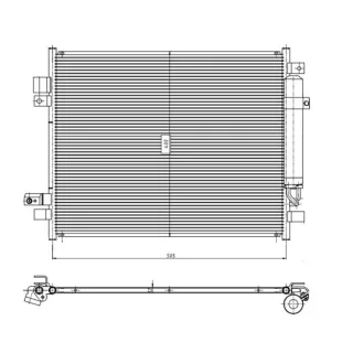 NRF Klimakondensator + Trockner Nissan Note 350418