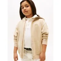 Tommy Hilfiger Kapuzensweatjacke TONAL FLAG EMB ZIP HOODIE für Kinder bis 16 Jahre, mit Kapuze