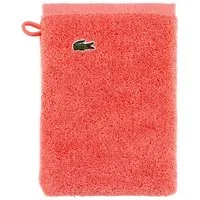 Lacoste Waschhandschuh LLECROCO, (1-St), mit Label-Applikationen