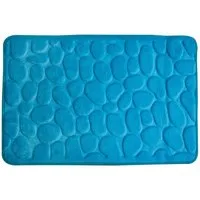Euroshowers GmbH Badematte Memory Foam Rimini Türkis 60 × 95 cm, 100% polyester, memory foam (stoppning), latex SBR, rechteckig