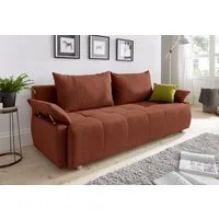 COLLECTION AB Schlafsofa Funtastic, B: 212 cm, Liegel. 145x187 cm, Bettfunktion, Bettkasten, Armteilverstellung & 1 Zierkissen, Federkern