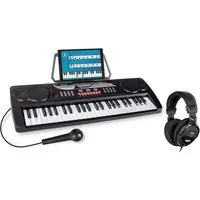 McGrey Home-Keyboard BK-4910 Einsteigerkeyboard mit 49 Tasten und Kopfhörer (Spar-Set, inkl. Mikrofon, Kopfhörer & Notenständer), mit 16 Sounds, 10 Rhythmen und Lernfunktion