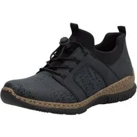 Rieker Slip-On Sneaker, Schlupfschuh, Freizeitschuh, Halbschuh mit praktischen Anziehlaschen