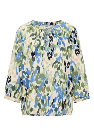 CECIL - 3/4-Arm Bluse mit Turn-Up und Print cashmere beige - Gr. - M