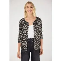 STREET ONE STUDIO Cardigan mit Leomuster