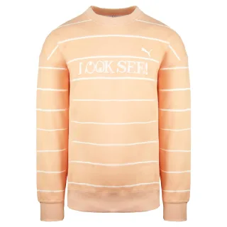 Puma x Michael Lau Long Sleeve Crew Neck Peach Herren Grafik Sweatshirt 530359 26