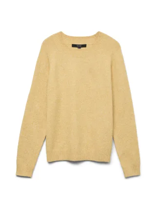 VERO MODA - VMDOFFY LS O-NECK BLOUSE GA NOOS Golden Spice - Gr. - S