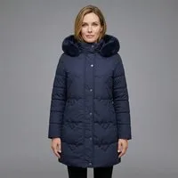 OriginalYou Steppjacke Damen Kurzmantel mit Kunstfell Steppjacke in großen Größen erhältlich, Kunstfellkapuze