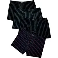 Pesail Boxershorts 4er Pack Herren Boxershorts Übergröße, 4XL-7XL, Baumwolle (Packung, 4er Pack) feiner Streifen