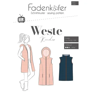 Fadenkäfer Schnitt "Weste" für Kinder