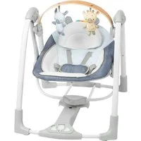 ingenuity Babywippe Swing 'n Go Portable Swing™ - Chambray, mit Melodien und Geräuschen