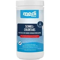 mediPOOL Poolpflege mediPOOL Schnell-ChlorTabs 1 kg, (Spar-Set)