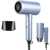 CkeyiN Pro Haartrockner Ionen,2200W,4 Temperaturstufen,Klappbar Reiseföhn, 2200 W, Leise,17M/S,220-240 V, Geeignet für Reisen